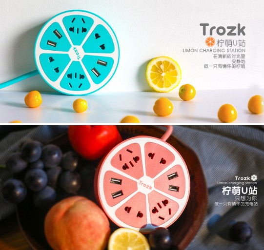 Trozk創(chuàng)意檸檬插座 trozk插座拆解方法