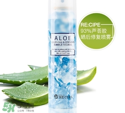 recipe水晶蘆薈膠噴霧怎么樣？recipe水晶蘆薈膠噴霧怎么用