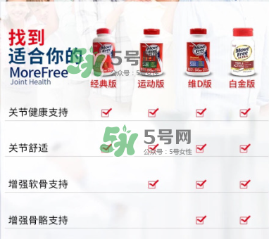 movefree紅藍綠區(qū)別 movefree維骨力有哪幾款？