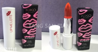 kiko2018情人節(jié)限量心形口紅色號試色