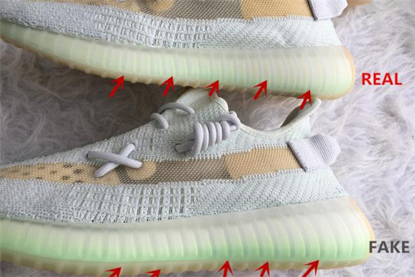 yeezy350亞洲限定真假對(duì)比 椰子350 hyperspace真假