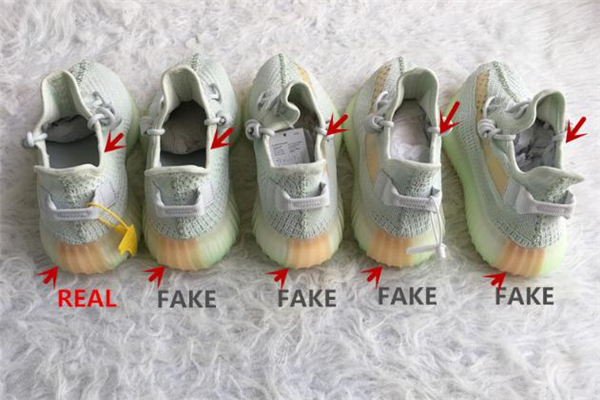 yeezy350亞洲限定真假對(duì)比 椰子350 hyperspace真假